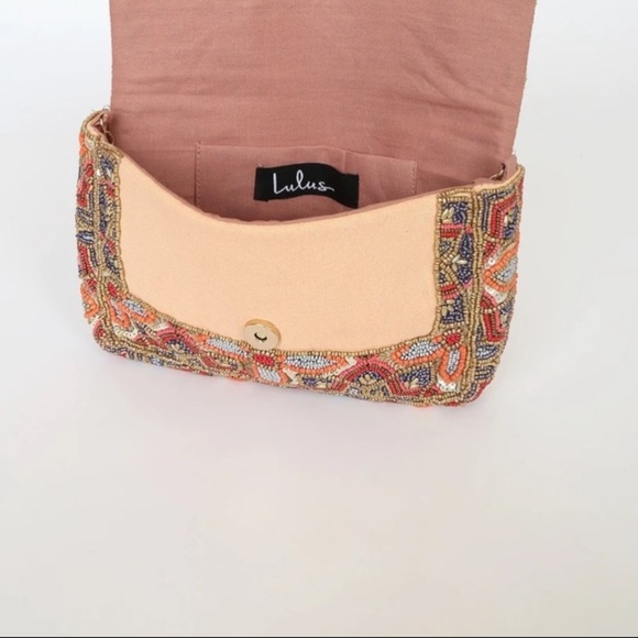 Lulus Style that Stuns Beaded Clutch with chain strap option - Picture 6 of 10